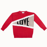 Love Cotton Sweater in Red