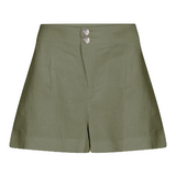Khaki Linen Shorts