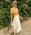 Clio Maxi Skirt White Broderie Anglaise by Spirit & Grace
