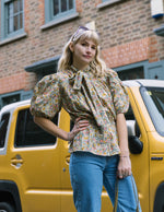 Ella Bow Blouse in Summer Meadow by House of Disgrace