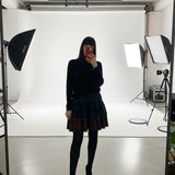 Beatie Mixed Tartan Mini Skirt