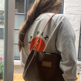 Helena Shoulder Bag in Taupe Suede
