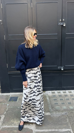Kerry Chunky Knit Jumper Navy by Aligne