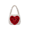 Hive Heart Bucket bag In White and Red by Isla de Gar