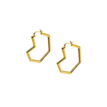 DARYL LARGE HOOPS 18ct Gold Plated