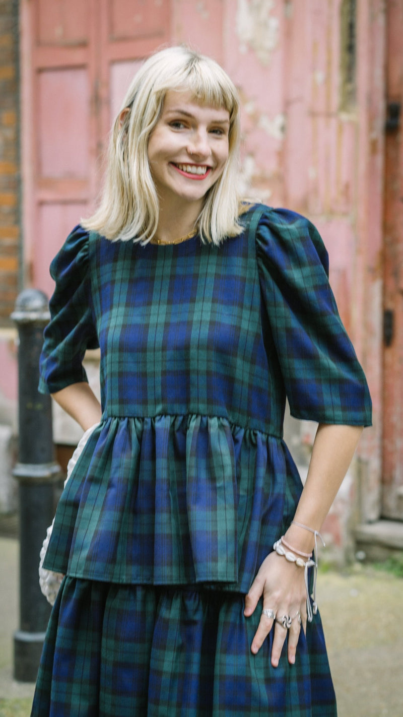 Lottie Tartan Shirt by Minkie Studio