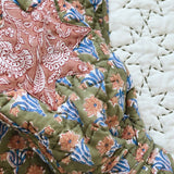 Kiki Cotton Quilted Jacket in Khaki