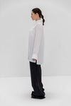 White Silk Loose Shirt by Innna