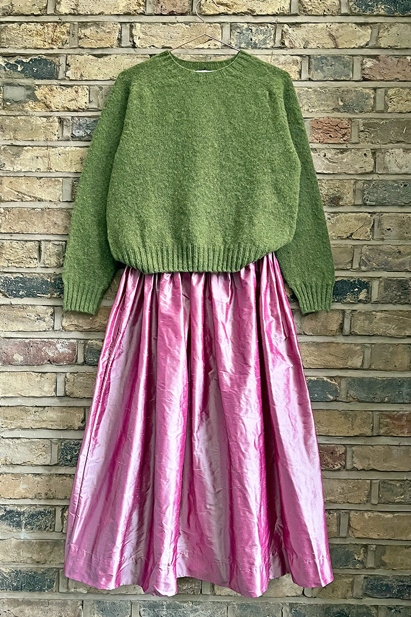 Ada Lambswool Sweater Green by Elwin