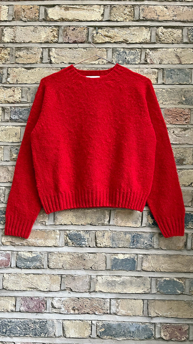 Ada Lambswool Sweater Berry Red by Elwin