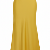 Aldgate Gold Satin Maxi Skirt
