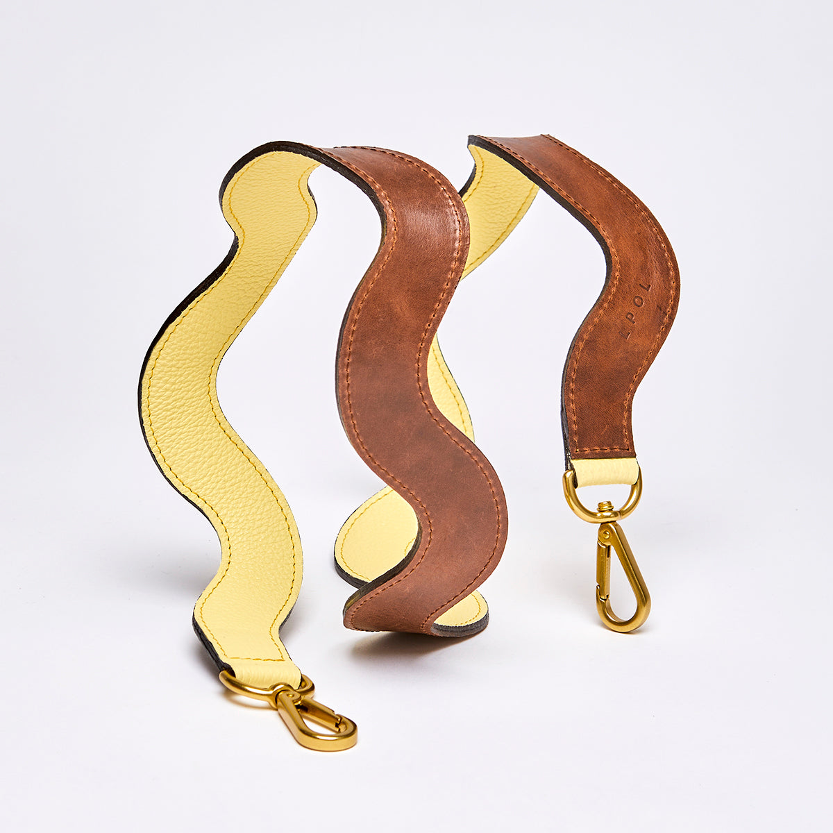 Squiggle Bag Strap in Butter Yellow by LPOL