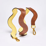 Squiggle Bag Strap in Butter Yellow by LPOL