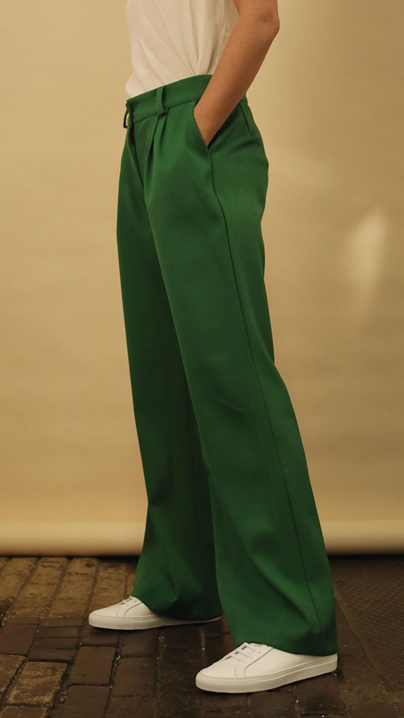 Parker Trouser in Green by Lora Gene