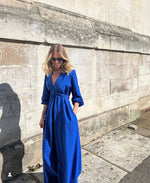 Abigail Dress In Blue by Elaine Bernstein