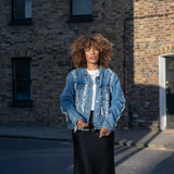 Aldgate Black Satin Maxi Skirt