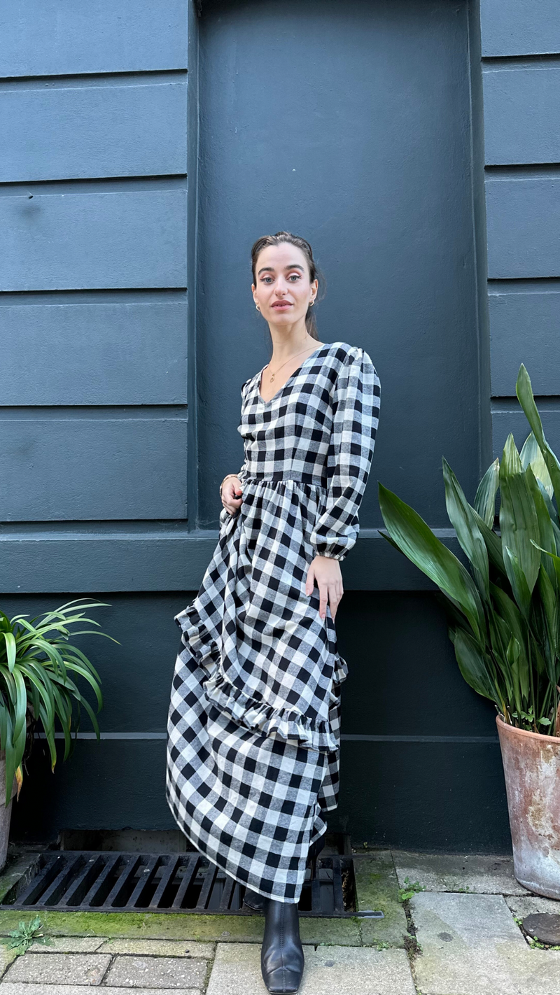 The Winter Gingham Felicity Dress by The Well Worn