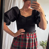 Lilith Tartan Midi Dress