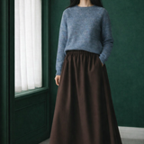 Colt Skirt in Brown Wool