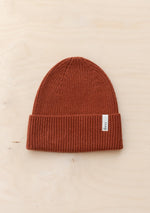 Cashmere & Merino Beanie In Rust by TBCo.