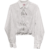 Blue & Brown Stripe Darted Shirt