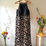 Rita Animal Print Velvet Midi Dress