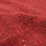 Donegal Merino Wool Sweater in Brick Red