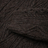 Freyja British Wool Cable Sweater in Peat
