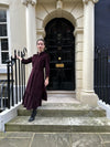 Plum Corduroy Saltaire Shirt Dress by Justine Tabak