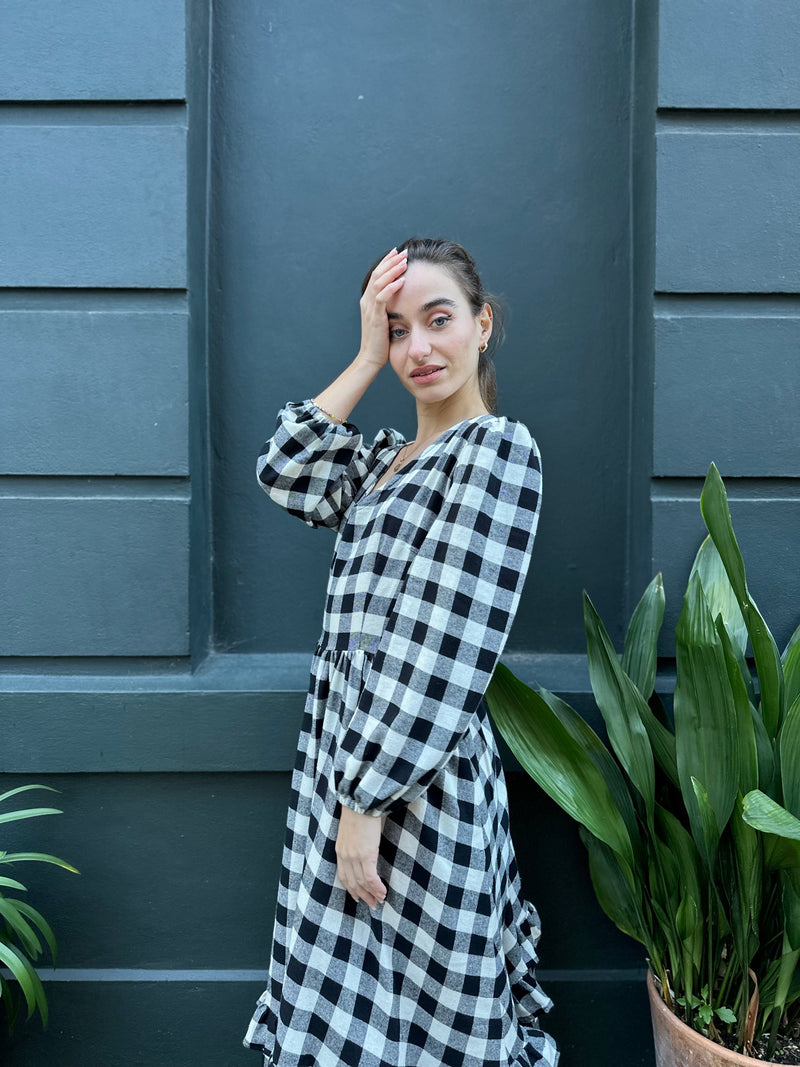 The Winter Gingham Felicity Dress by The Well Worn