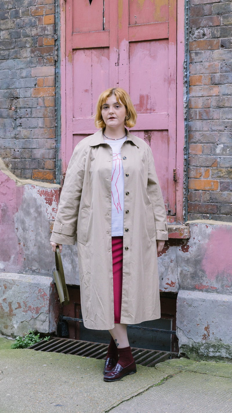 Relaxed Single Breast Trench Coat