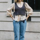 Eccleston Knit Tabard in Peat
