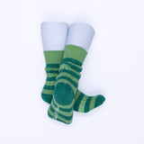 Peggy Cotton Stripe Sock - Forest / Menthe