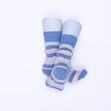 Peggy Cotton Stripe Sock - Powder Blue / China