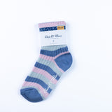 Peggy Cotton Stripe Sock - Powder Blue / China