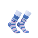Peggy Cotton Stripe Sock - Powder Blue / China