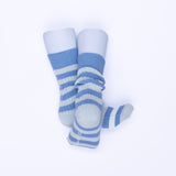 Peggy Cotton Stripe Sock - Misty Pink / Powder Blue /China