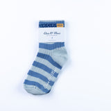 Peggy Cotton Stripe Sock - Misty Pink / Powder Blue /China