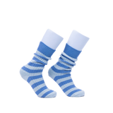 Peggy Cotton Stripe Sock - Misty Pink / Powder Blue /China