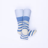 Peggy Cotton Stripe Sock - Wild Oat / China