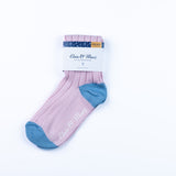 Thelma Cotton Sock - China / Misty Pink