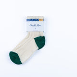 Thelma Cotton Sock - Forest / Wild Oat