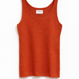 Merino Fine Knit Vest in Henna