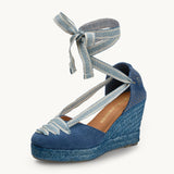 Capri Wedge - Iris Blue