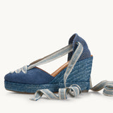 Capri Wedge - Iris Blue