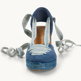 Capri Wedge - Iris Blue