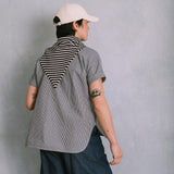 Sailor Smock Top in Navy and White Stripe