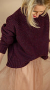 Craske Shetland Wool Jumper in Sugar Plum by Charl