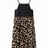 Rita Animal Print Velvet Midi Dress