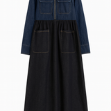 Nova Recycled Denim Dress